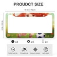 thumbnail image 3 of License Plate Frame Cute Cartoon Red Head Girl Play Soccer License Plate Cover Front Plates Frames Car Tag Frame 2 Pieces Fun Sport Game Quality Aluminum License Plate Cover for Women, 3 of 6