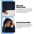 thumbnail image 6 of Livhil Oversized Sherpa Wearable Blanket, the Comfy Blanket Hoodie with Pockets, a Variety of Cute-Patterned Blanket Hoodies for Women(Bow), 6 of 10