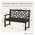 thumbnail image 3 of Martha Stewart by POLYWOOD® Chinoiserie 48” Garden Bench in Green, 3 of 9