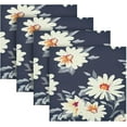 thumbnail image 7 of GZHJMY Soft Reusable Satin Table Decorative Napkins,20x20InX1 PCSArt Daisy,Family Dinner Wedding Banquet, Cocktail Party, Kitchen,Birthday Party, 7 of 7
