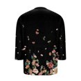 thumbnail image 4 of Sewkxo Womens Plus Size Tops Loose Fit 3/4 Length Shirt Crewneck Print Blouse 2026 Summer Fashion Clothes,Multicolor 4XL, 4 of 6