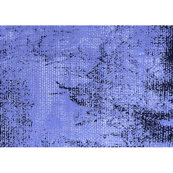 Ahgly Company Indoor Rectangle Oriental Blue Industrial Area Rugs, 4' x 6'