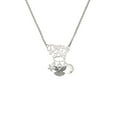 thumbnail image 2 of Delight Jewelry Silvertone Small Angel with Heart Silvertone Dream Big Pendant Necklace, 25", 2 of 4