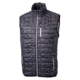 thumbnail image 2 of Men's Cutter & Buck Black Rocket City Trash Pandas Rainier PrimaLoft Eco Insulated Full-Zip Printed Puffer Vest, 2 of 3
