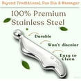 thumbnail image 2 of 4-in-1 Gua   Tools: Lymphatic Drainage Massager, Stainless Steel Gua  Tool for Face, Neck & Body,  Puffiness, Improve Circulation Beauty Tools  dog house, 2 of 8