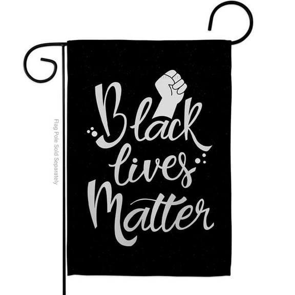 USA Decoration G170054-BO 13 x 18.5 in. BLM Solidarity Black History Lives Matter Double-Sided Decorative Vertical Garden Flags - House Decoration Banner Yard Gift