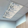 thumbnail image 2 of 1 Pack Navy Blue Eucalyptus Leaves Fluorescent Light Covers for Ceiling Lights Vintage Farm Plant Country Magnetic Ceiling Light Covers Overhead Light Filters for Office Classroom Home, 2 of 9