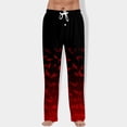 thumbnail image 2 of Trgacdwlo Halloween Pj Pants Men Ghost Pumpkin Print Men's Pajama Bottoms Elastic Waist Drawstring Fall Winter Lounge Pants Men, 2 of 8