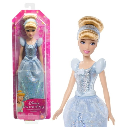 Disney Princess Cinderella Fashion Doll with Blonde Hair, Blue Eyes & Hair Accessory