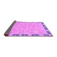 thumbnail image 2 of Ahgly Company Indoor Square Oriental Purple Traditional Area Rugs, 7' Square, 2 of 4