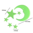 thumbnail image 2 of Moocorvic Glow In The Dark 3D Stars Moon Stickers Bedroom Wall Room Decor DIY, 2 of 2