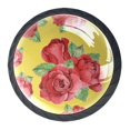 thumbnail image 2 of 4 Pcs Red Roses Yellow Knobs for Kitchen Cabinet Cupboard Dresser Bookcase Drawer Pulls Handles Round Home Decor, 2 of 7