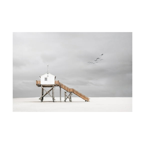 Canvas Wall Art - Rolf Endermann 'On The Beach' Wall Art for Living Room, Bedroom, or Office Décor by Trademark Fine Art - 19 x 12 Inches
