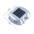 thumbnail image 3 of Solar Road Spike Light, IP68 Waterproof Night Lamp with Reflector, Smart Charging, 2 Lighting Modes - Flashing & Constant, Outdoor Garden Pathway Lights, Durable Road Lighting, 3 of 6