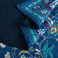 thumbnail image 6 of HoneiLife Quilts King Size - 3 Piece Microfiber Quilt set Reversible Bedspreads Patchwork Coverlets Floral Bedding Set All Season, Vintage Blue, 6 of 7