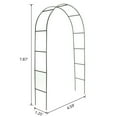 thumbnail image 7 of Wangbujianwang Garden Arch, Outdoor Flower Garden Arch Trellis, Sturdy Steel Arbor for Climbing Plants, Wedding Decoration, 7'8" H x 4'5" W,White, 7 of 7