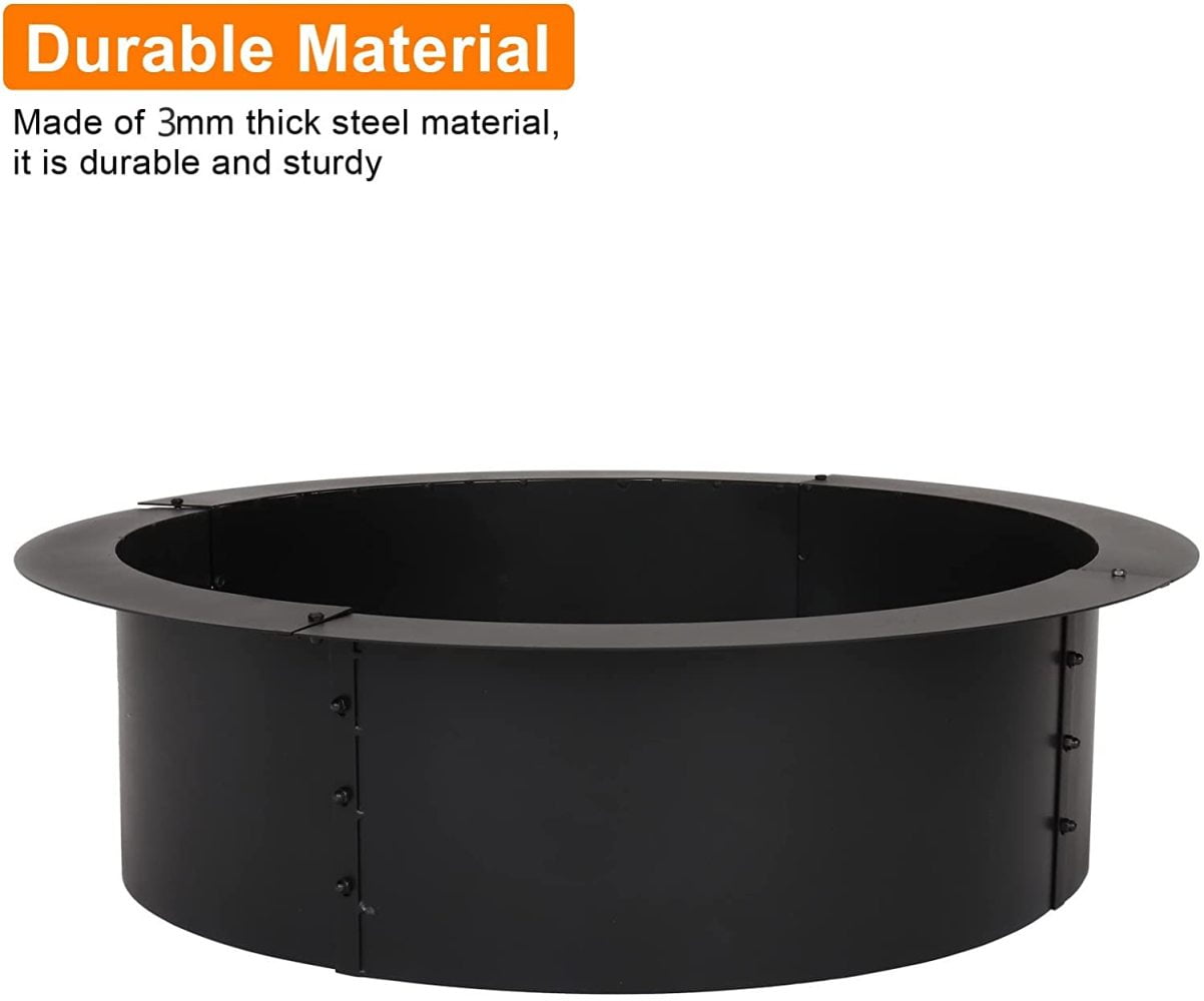 Buy TaliaPosy Galvanized Fire Pit Ring Metal Fire Pit Liner 30Inch