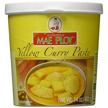 Mae Ploy Thai Yellow Curry Paste - 14 oz jar (Best Thai Green Curry Paste Uk)