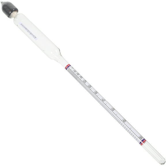 Foxnovo Transparent Glass Hydrometer for Home Wine Making Accurate Tester