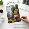 thumbnail image 4 of FMSHPON Rural Landscape Old Village Clipboard Hardboard Wood Nursing Clip Board and Pull for Standard A4 Letter 13x9 inches, 4 of 7
