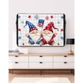 thumbnail image 5 of Independence Day Outdoor TV Cover 30 to 32 Inch Weatherproof, Modern Gnomes Star Grey Checkered 600D Oxford TV Covers with Waterproof Zipper, Outside Flat TV Screen Protector Size 30"W x 19"H x 4.5"D, 5 of 7