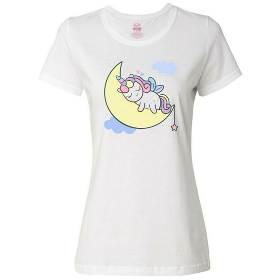 Inktastic Unicorn Moon Women's T-Shirt