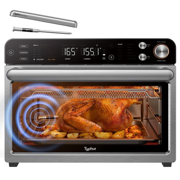 Horno tostador con freidora de aire Typhur Sync de 27 qt con sonda inalámbrica