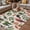 Green Red Beige, variant on Farmhouse Parrots Outdoor Rug for Patio/Deck/Porch, Non-Slip Large Area Rug 4 x 6 Ft, Spring Summer Botanical Leaves Burlap Indoor Outdoor Rugs Washable Area Rugs, Camping Rug Carpet Runner
