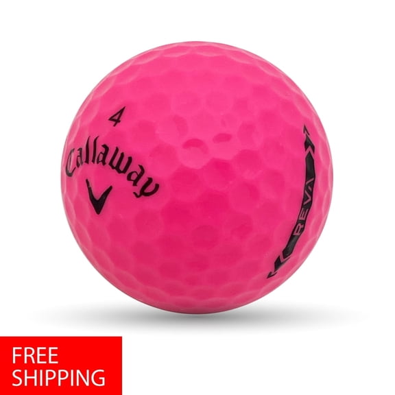 Pre-Owned 50 Callaway REVA Pink 4A - Near Mint - Used Recycled Golf Balls, by Mulligan Golf Balls
