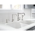 thumbnail image 2 of Rohl 6337-00 33 x 22 in. Allia Fireclay 2 Bowl Undermount Kitchen Sink, White, 2 of 7