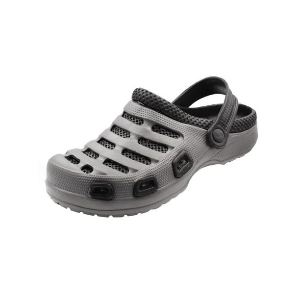 SLM Men's Clog Perforated Slip On House Shoes Garden Sandal Slingback
