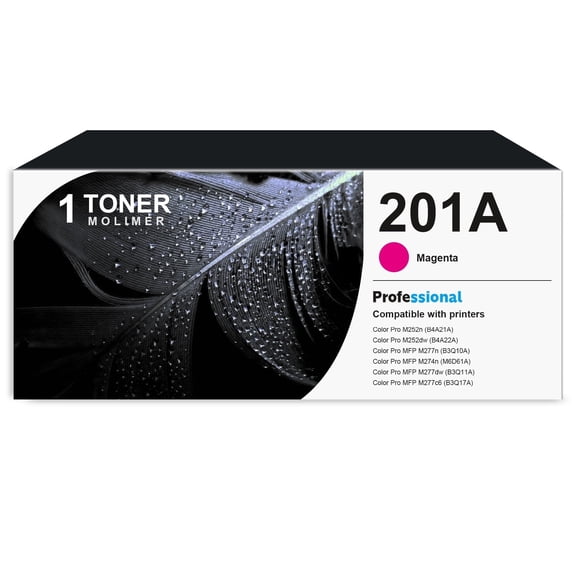 201A Magenta Toner Cartridge Compatible for 201A CF403A Toner Cartridge for Pro M252n Printer