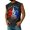 001Black, variant on Hogleaql 250 Anniversary USA Tank Top Men's Muscle American Flag Print Sleeveless Shirts Crew Neck Patriotic Gym Fashion Tank Tee Mint Green 5XL