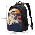 thumbnail image 5 of Daiia American Bald Eagle A Pattern USB Charging Backpack for Men and Women, Anti-Theft Backpack,Travel Backpack,School Backpack,College Backpack,Laptop Backpack, 5 of 7