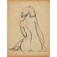thumbnail image 3 of Parker, Jennifer Paxton 15x18 Black Modern Framed Museum Art Print Titled - Figure Lines I, 3 of 5