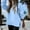 Light Blue/sweatshirts for women with pockets, variant on Women's Oversized Sweatshirts Side Zip Split Fleece Pullover Fall Long Sleeve Crewneck Sweatshirt Solid Color Jumper Tops 2025 White,XXL