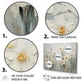 thumbnail image 3 of Designart "Minimalist White Daffodils II" Daffodils Floater Framed Canvas Prints, 3 of 5