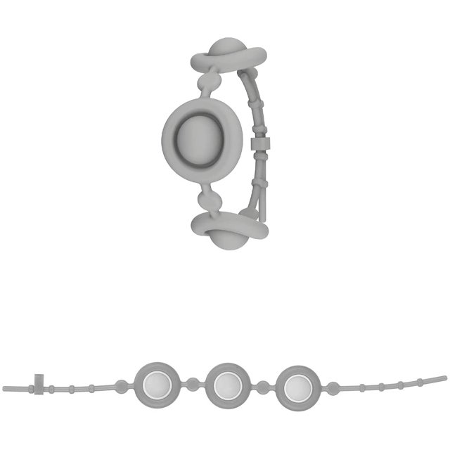 Goddess Bracelet Sensoriel Simple Fidget Jouet Bracelet en Silicone Décompression, Soulagement du Stress Jeu Sensoriel Fidgeting Bracelet de Musique Mini Flip, Pression des Doigts Tue le Temps (Gris, 1 Pce)