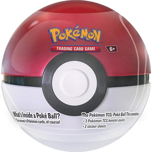 Pokemon Fall 2024 Collectors Poke Ball Tin - POKE BALL (3 packs & 2 Sticker Sheets)