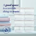 thumbnail image 2 of Open Box Homz 6 Qt Secure Latching Plastic Container Bin w/ Lid 10 Pack, 2 of 11