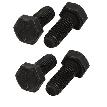 Unique Bargains Boulon de Tête Hexagonale Filetage Gauche 8.8 Grade M8x20mm 4 Pcs