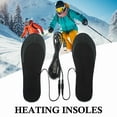 thumbnail image 3 of USB Heated Insoles for Shoes, DIY Trimming Warm Inserts with 3-Temperature Settings, Rechargeable & Washable EVA Insoles for Men & Women, Perfect for Boots, Sneakers, Outdoor Use (Fits Size 35-46), 3 of 6