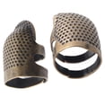 thumbnail image 1 of Sewing Thimble, Sewing Thumb Protector Finger Protector DIY Quilting Tools  For Household Gray,Cyan-blue,Colorful,Silver,Rose Gold, 1 of 8