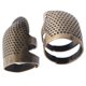 thumbnail image 4 of Dedal de metal Retro Dedales de costura Protector de dedo ajustable Herramientas de acolchado DIY para bordado (azul cian), 4 of 14