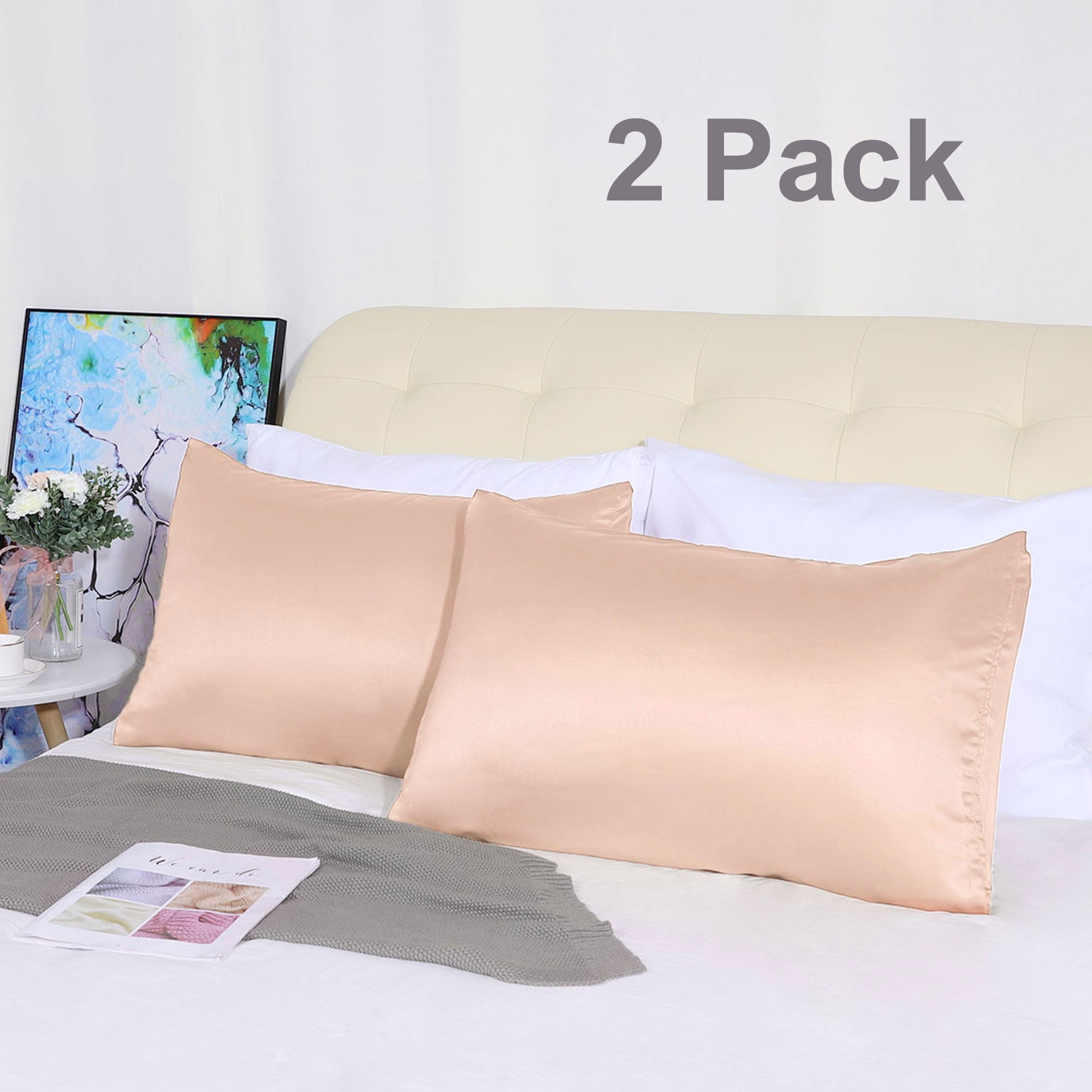 Details about   1Pair Grey Soft Polyester Pillow Case 51x66cm 20x26" Pillowcase 