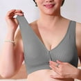 thumbnail image 4 of Fancifize Front Closure Bras for Women No Underwire Wireless Bra Plus Size Padded Breathable Full Coverage Everyday Bra Bralette, 4 of 5