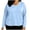 d1943_Light Blue, variant on Zormilly Scrub Tops Women Long Sleeve V Neck Plus Size Nursing Tops with Pockets Care Clinics Loose Scrub Uniforms, L-5XL
