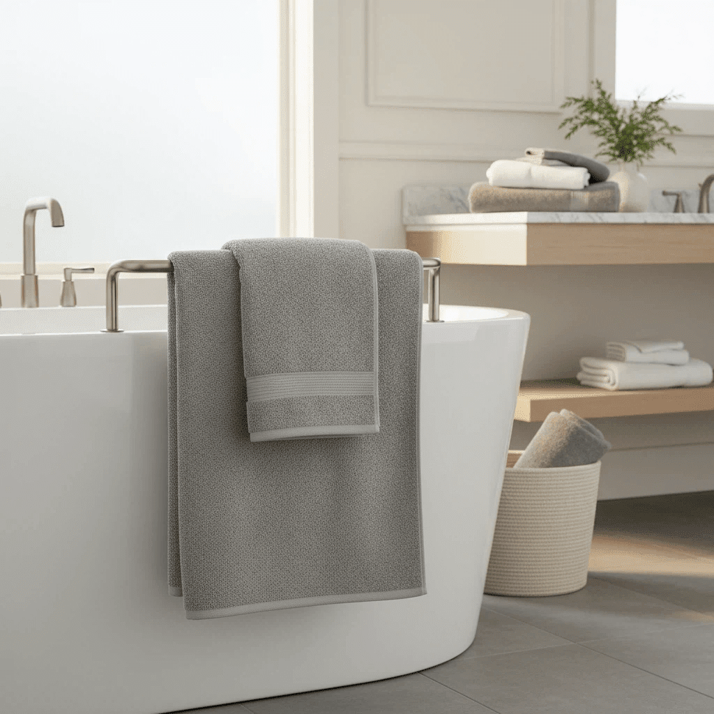 Set of 12 Luxurious Cotton Towels, Including 4 Bath Towels, 2 Hand Towels, And 6 Washcloths. These Towels Are Highly Absorbent, Quick-Drying, And Soft, Making Them Perfect for Home, Hotel, Spa