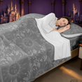 thumbnail image 4 of Homewish Boho Sun Moon Bed Sheets, Victorian Damask Aztec Full Size Sheets, Gray, 4-Piece, 1 Flat Sheet, 1 Fitted Sheet and 2 Pillowcases, 4 of 6