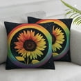 thumbnail image 3 of JRXY Pride Parade LGBT Decorative Throw Pillow Case, Pride Sunflower Moon Pillow Cover, Gay Pride LGBT Equality Lesbian Cushion Cases for Sofa Couch Home Decoration 2 pcs White, 3 of 7